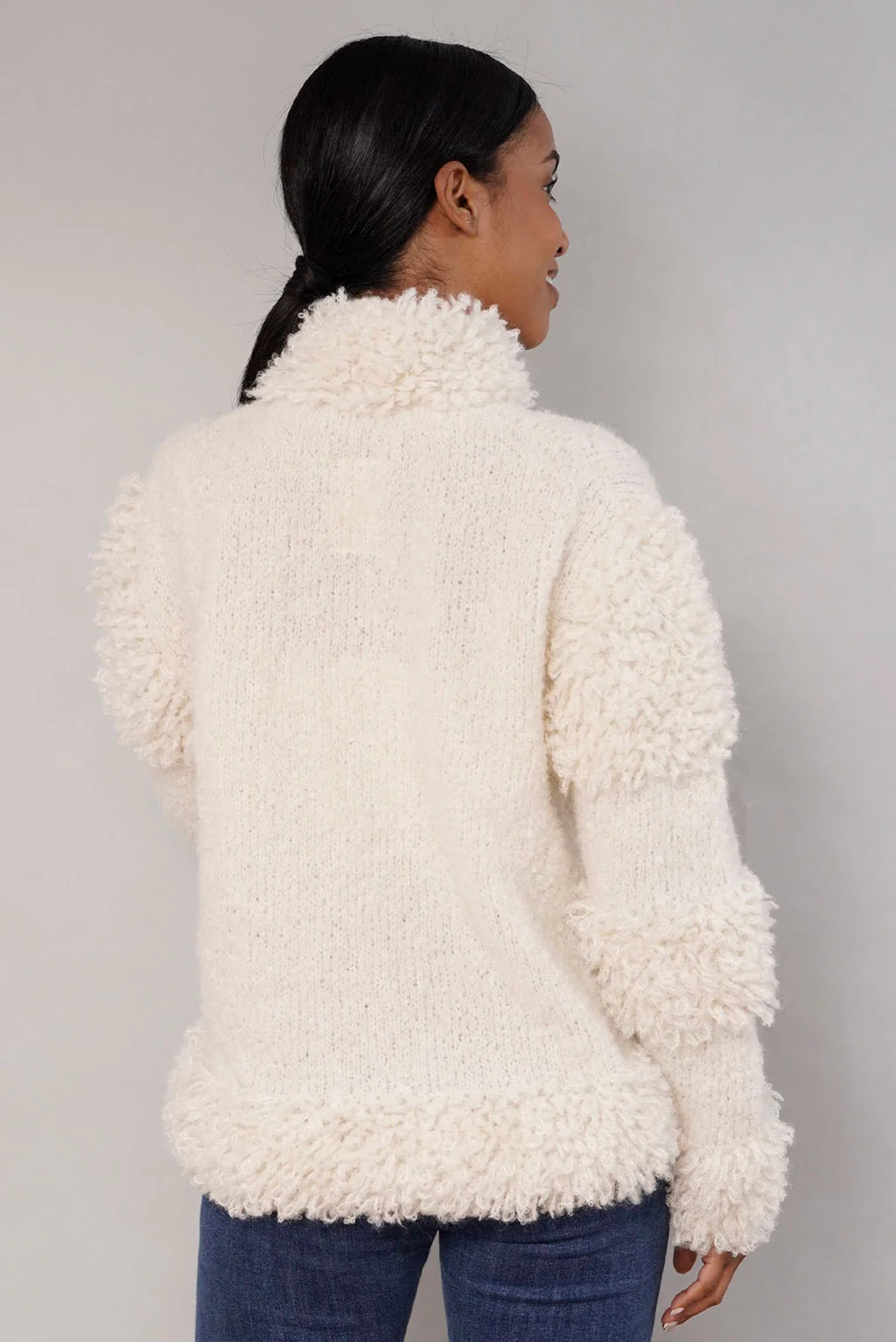 Snowfall Handknit Alpaca Sweater - Image 4