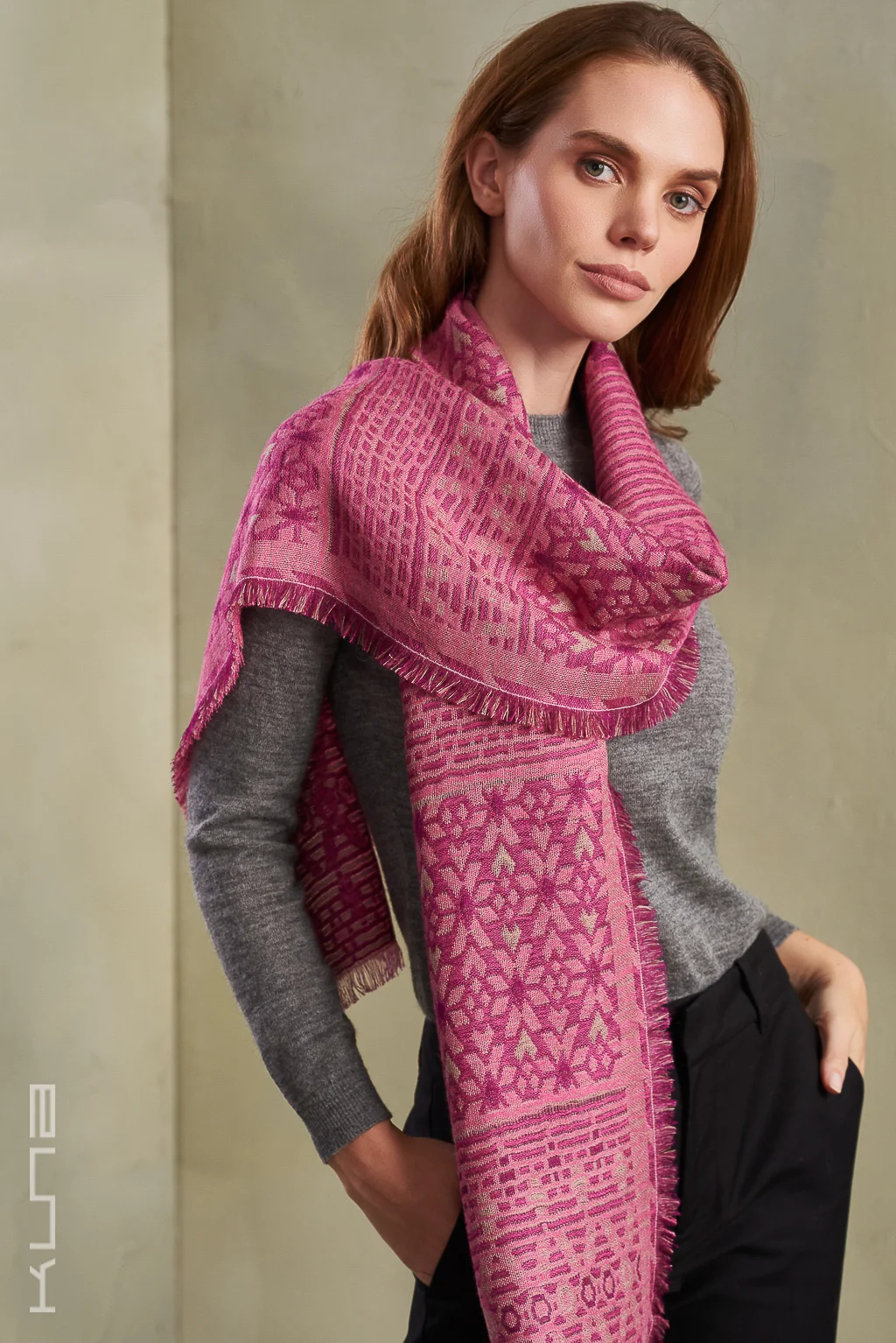 Tarot Baby Alpaca and Silk Scarf - Image 4