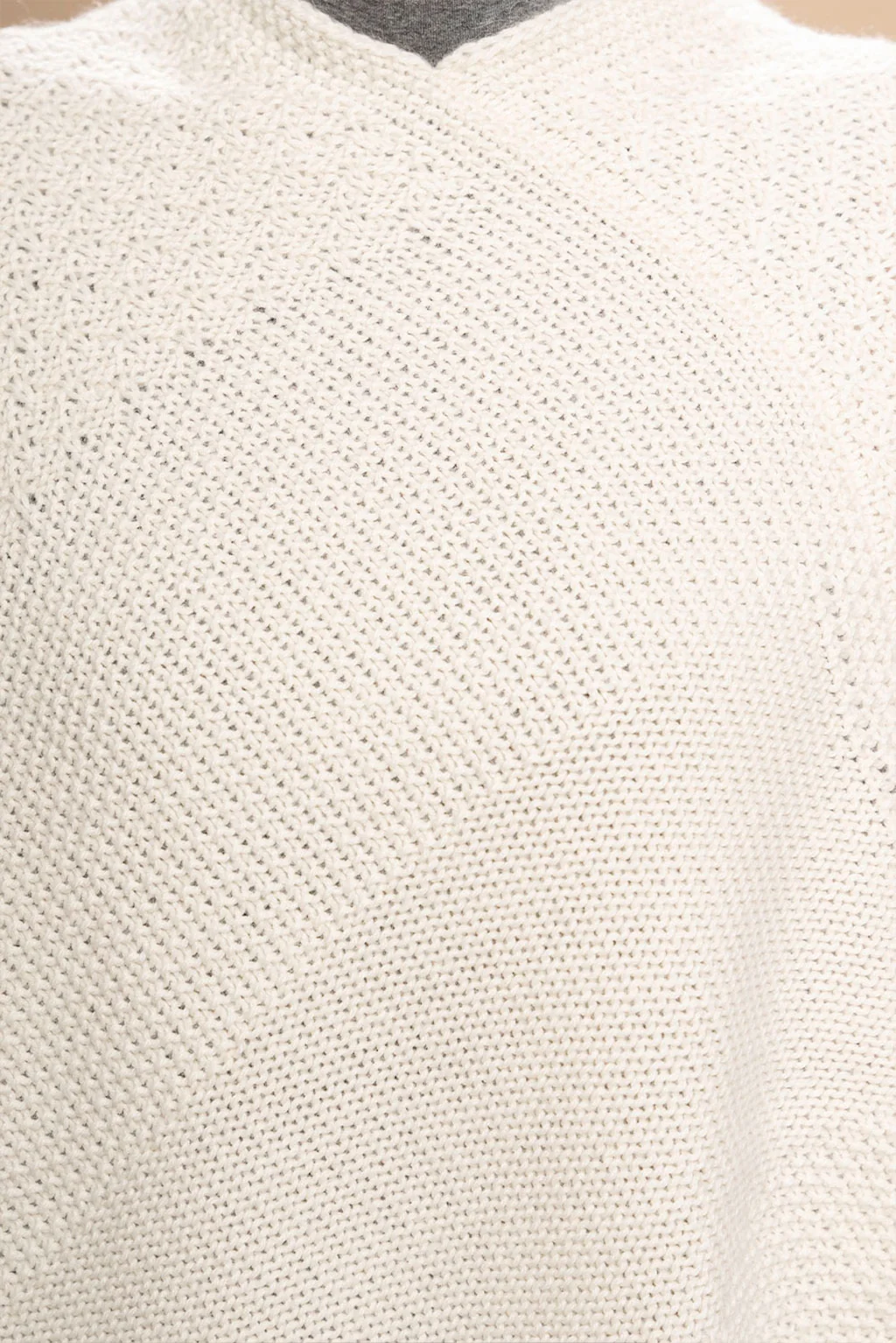 Textured Baby Alpaca Poncho - Image 10