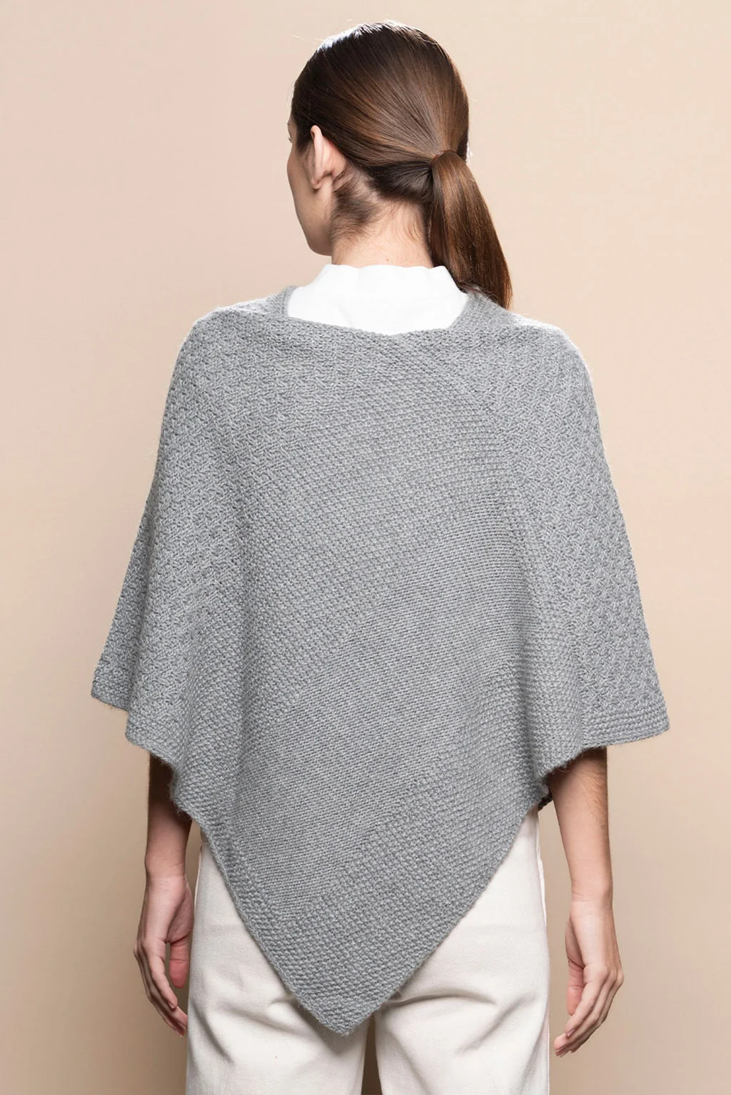 Textured Baby Alpaca Poncho - Image 17