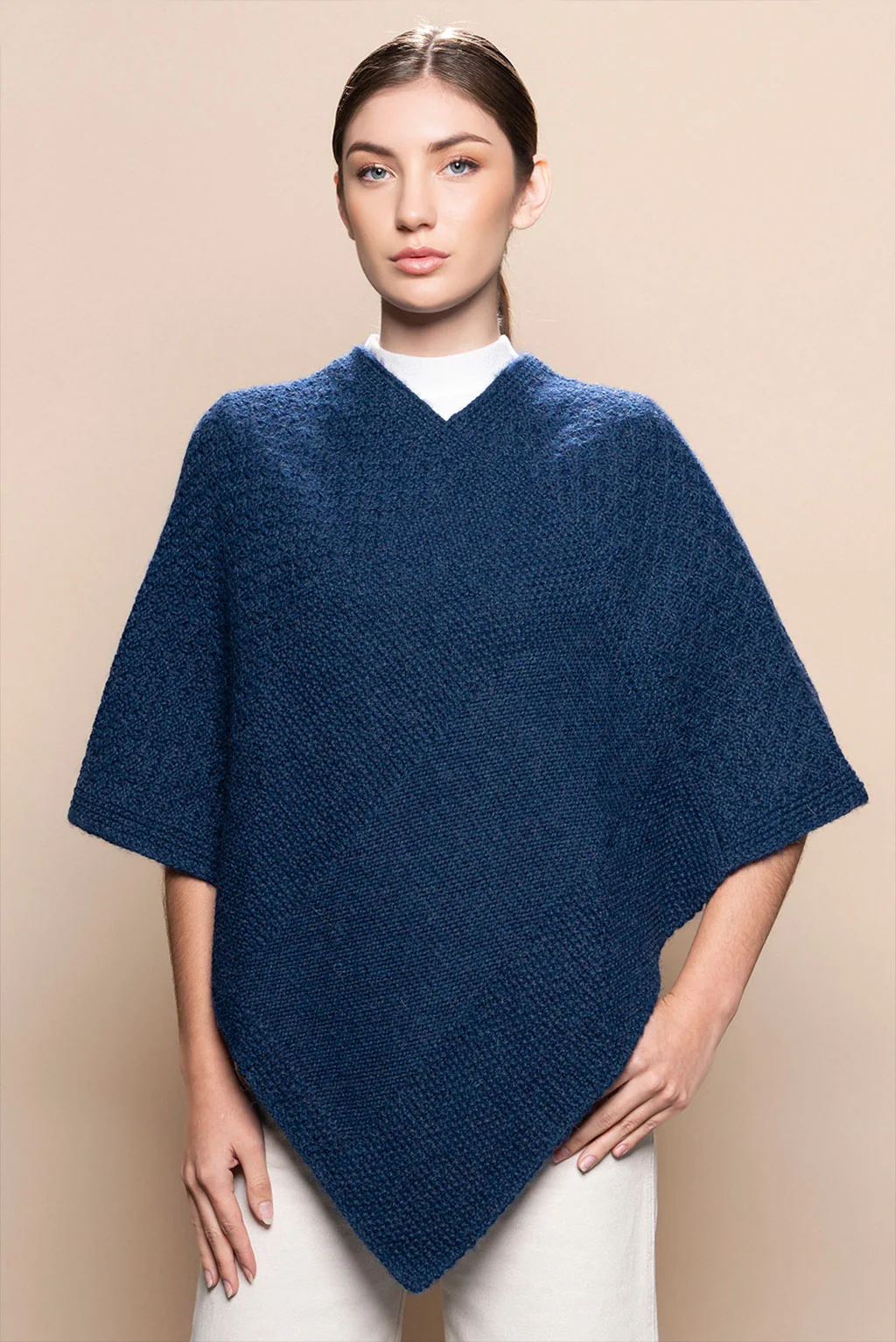 Textured Baby Alpaca Poncho - Image 19