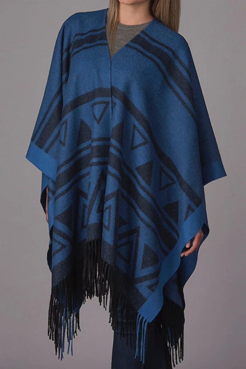 Tribal Brused Baby Alpaca Cape - Image 3