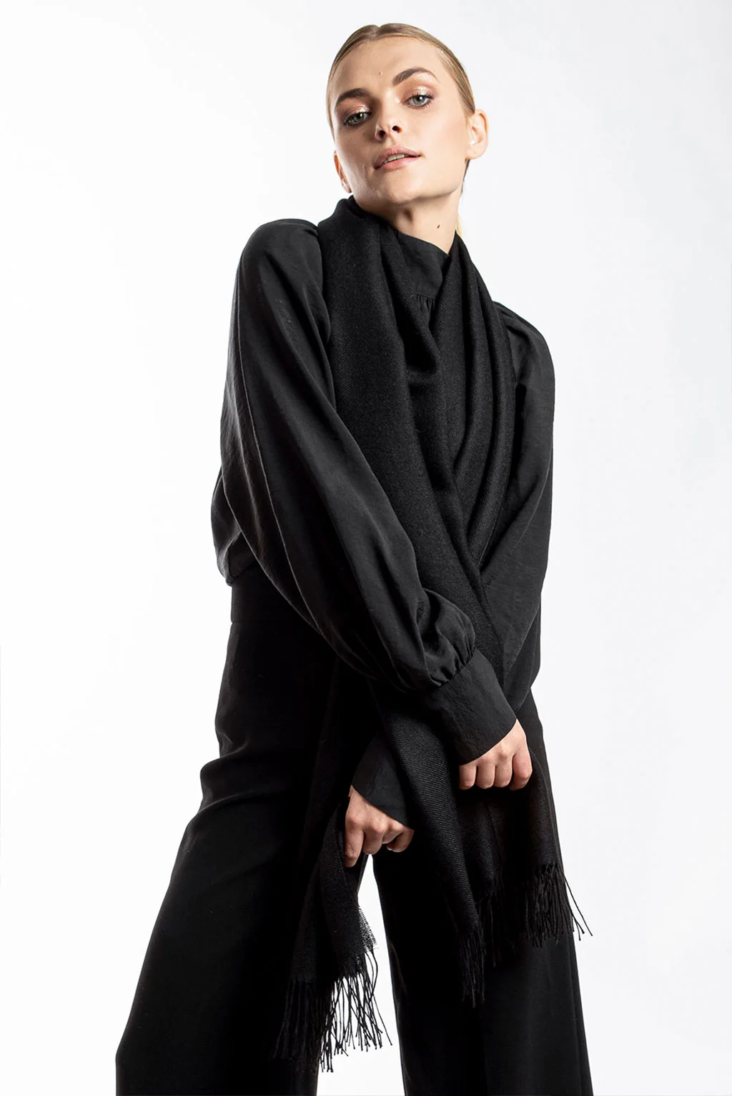 Unicolor Classic Baby Alpaca Wrap/Scarf - Image 10