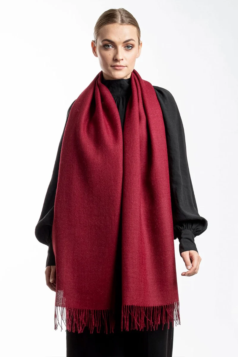 Unicolor Classic Baby Alpaca Wrap/Scarf - Image 7