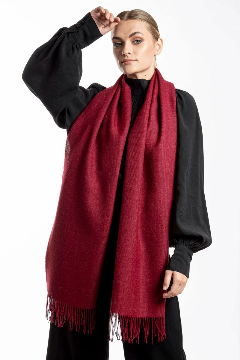 Unicolor Classic Baby Alpaca Wrap/Scarf - Image 8