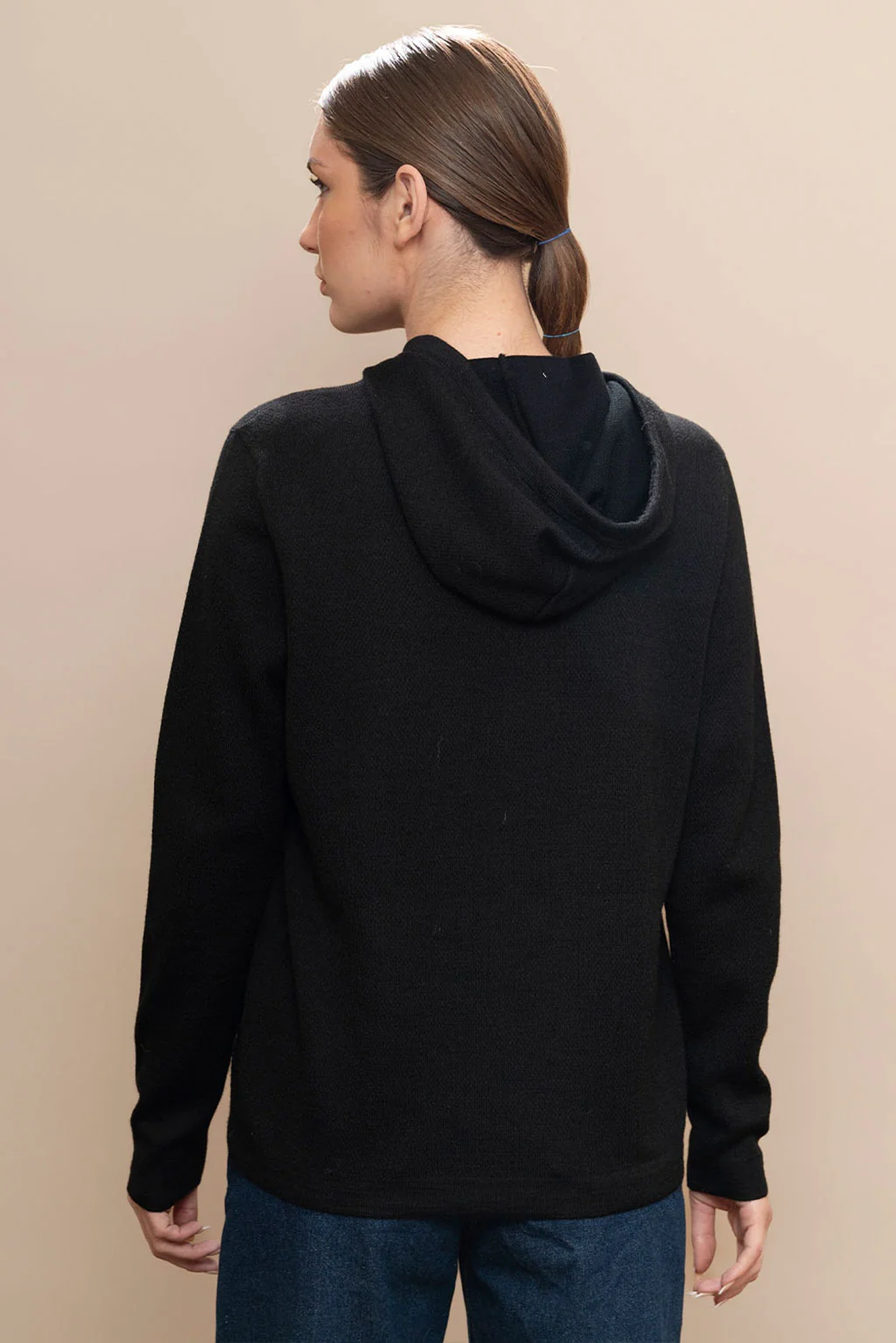 Women's Baby Alpaca & Cotton Hoodie - Image 9