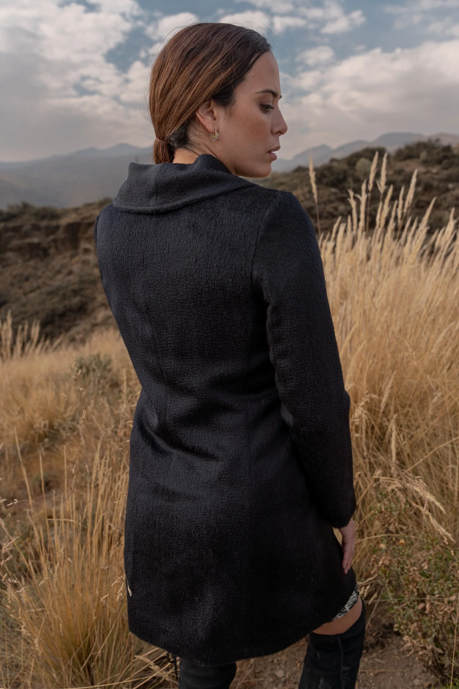 Uriah Baby Alpaca Suri Coat - Image 7