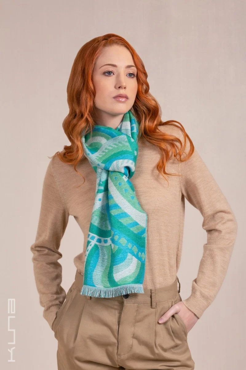 Vaccarella Baby Alpaca & Silk Scarf - Image 5