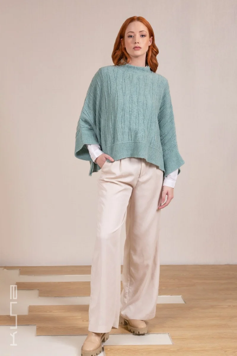 Valery Baby Alpaca Poncho - Image 3