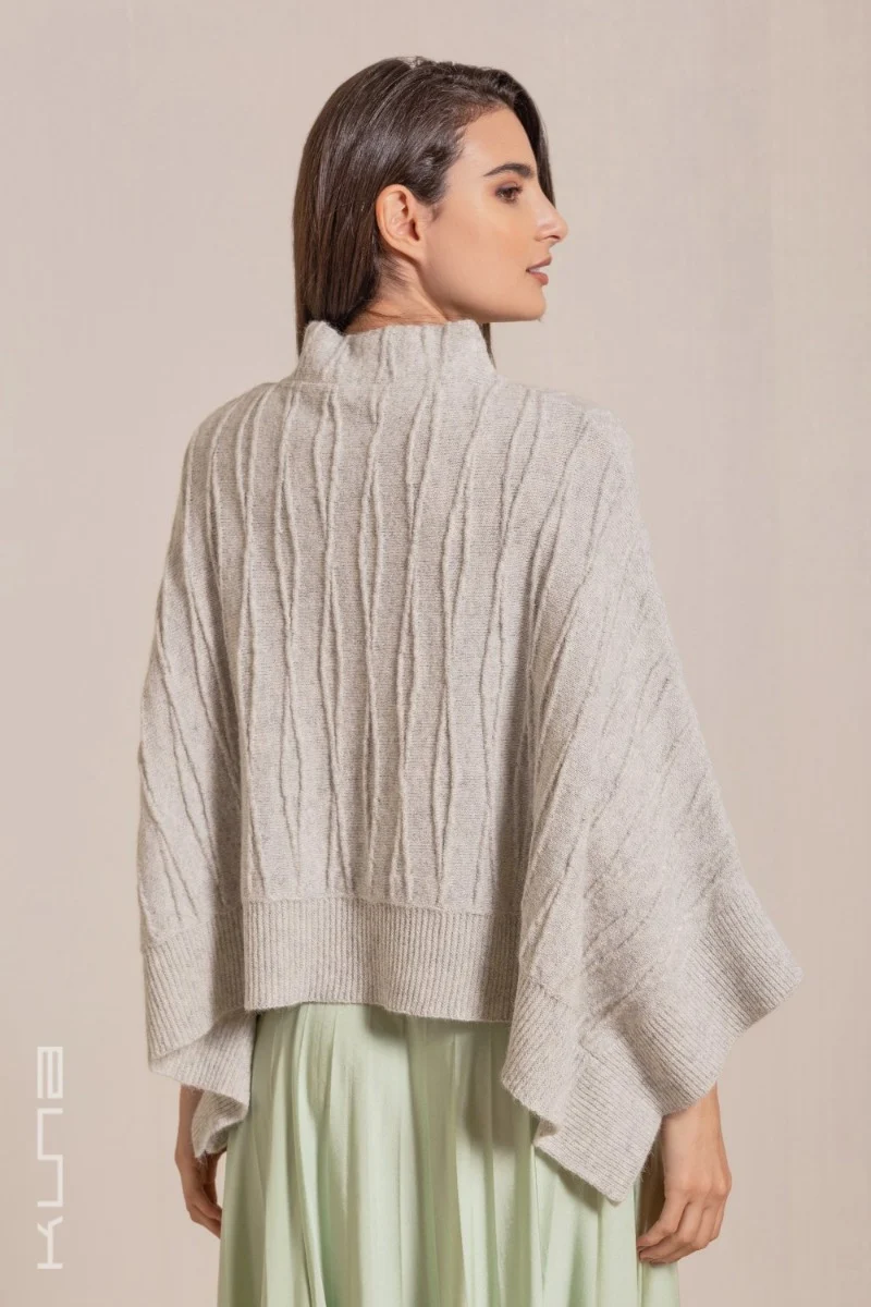 Valery Baby Alpaca Poncho - Image 6