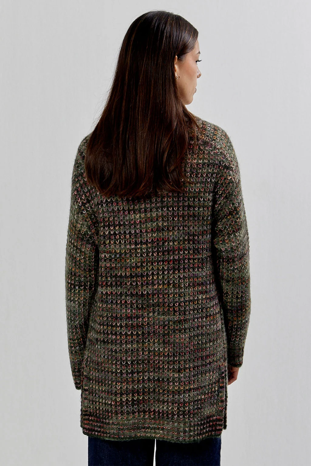 Wari Baby Alpaca Open Cardigan - Image 2