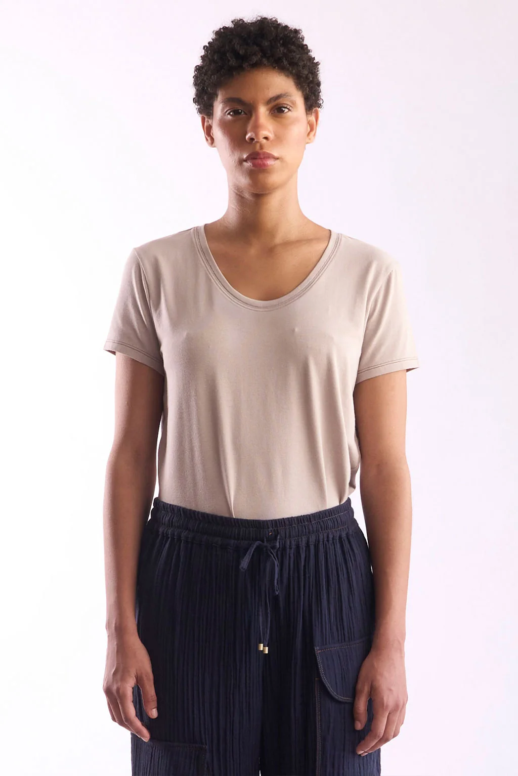 Women's Round-Neck Pima Cotton T-Shirt - Image 6
