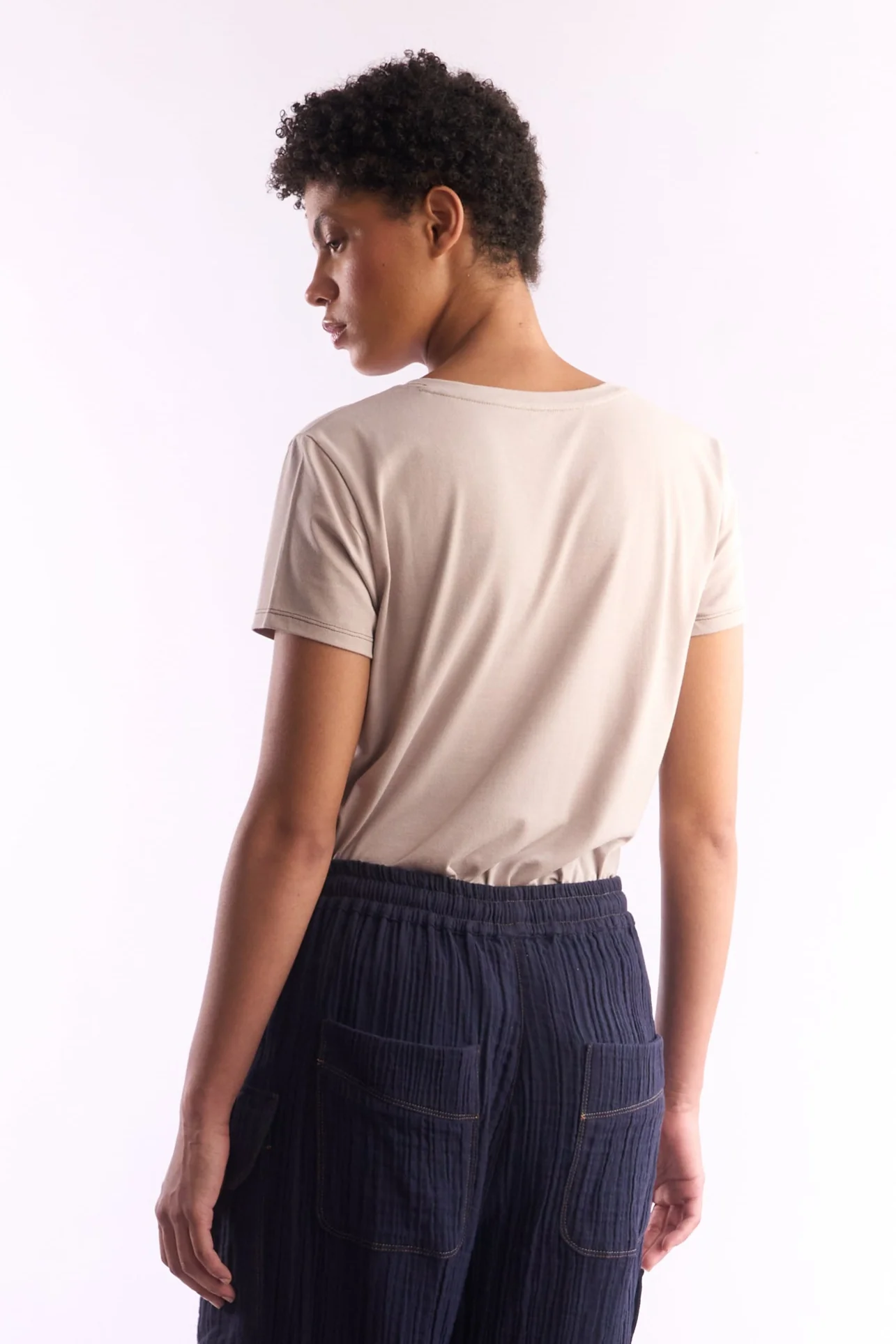 Women's Round-Neck Pima Cotton T-Shirt - Image 7