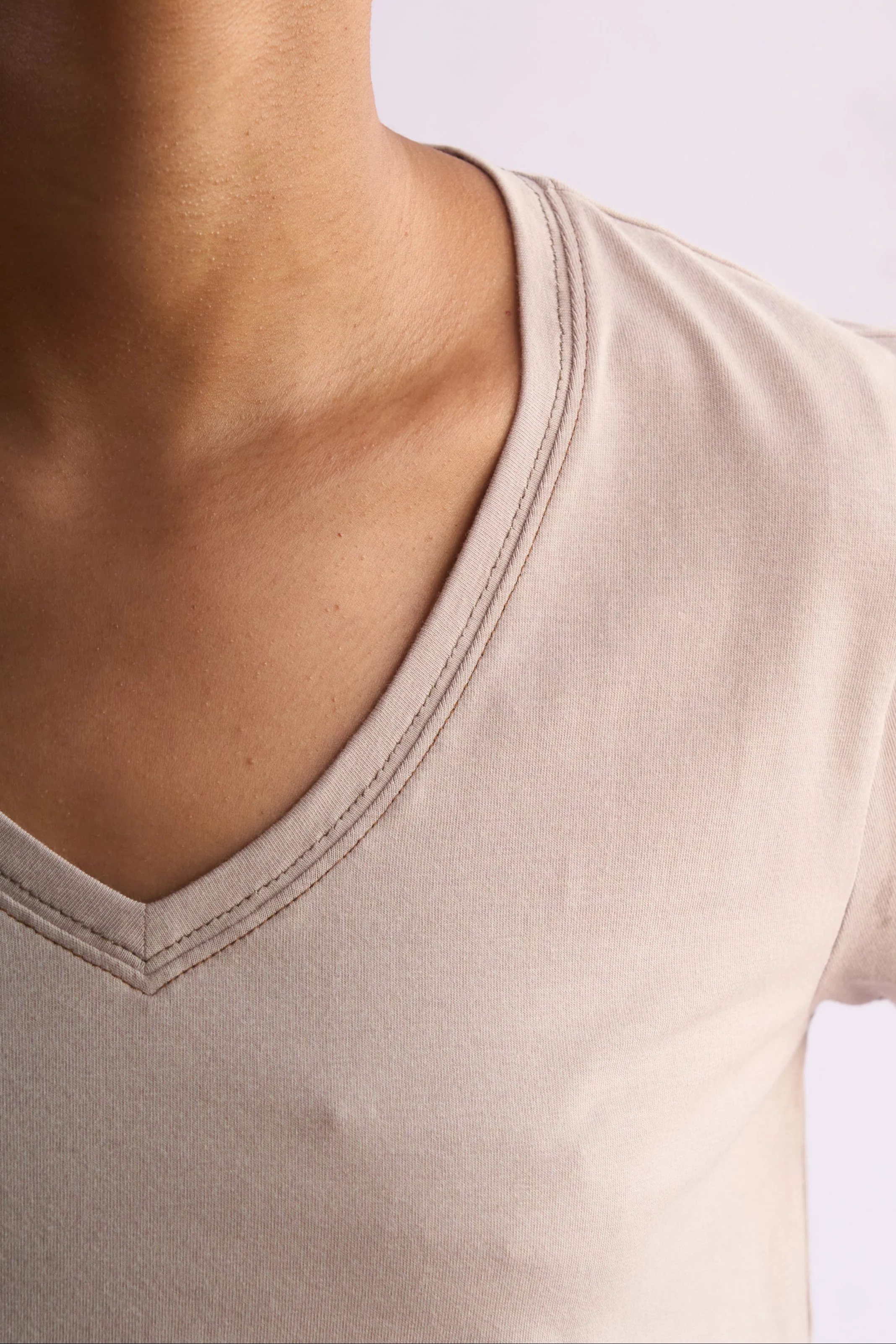 Women's V-Neck Pima Cotton T-Shirt - Image 7