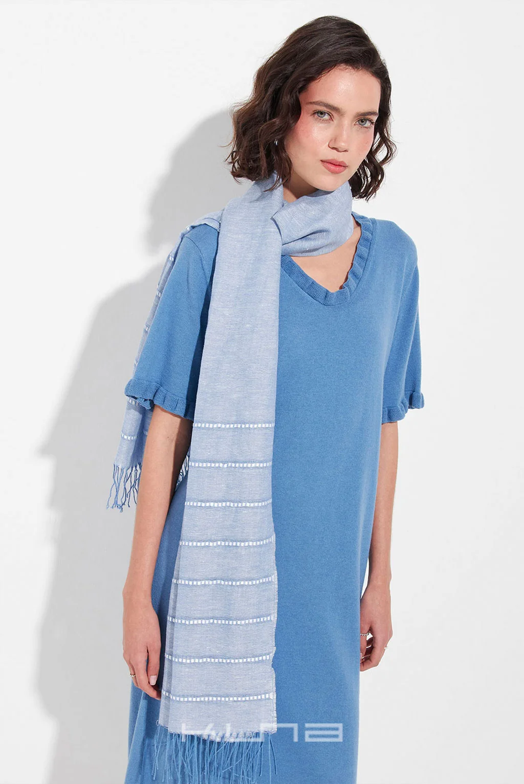 Zabila Baby Alpaca & Silk Wrap/Scarf - Image 2