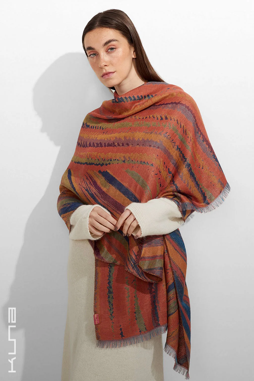 Zidny Baby Alpaca & Silk Wrap/Scarf - Image 3