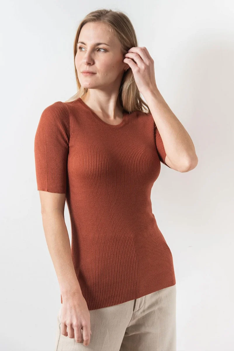 Zoe Short Sleeve Cotton T-shirt - Image 9